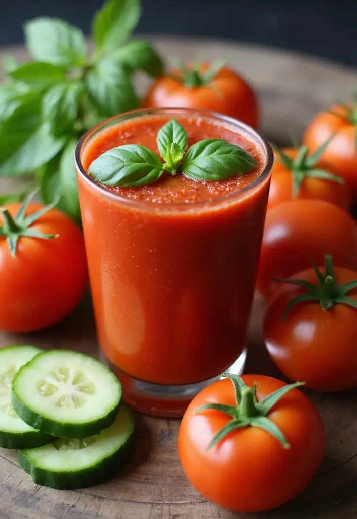 30 Mexican Green Juice Recipes for a Healthy Boost 49 30 Mexican Green Juice Recipes for a Healthy Boost - 9. Tomato Basil Green Juice