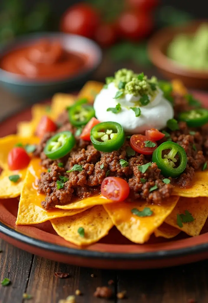 30+ Mexican Ground Beef Recipes for Easy Family Dinners - 10. Cheesy Beef Nachos