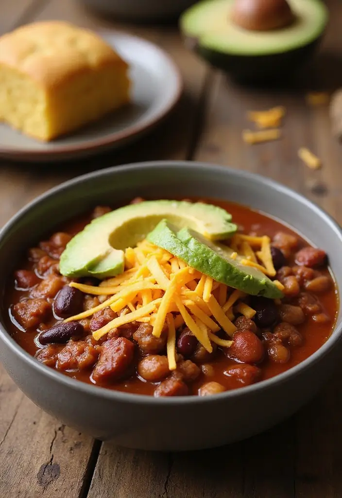 30+ Mexican Ground Beef Recipes for Easy Family Dinners - 14. Beef and Bean Chili