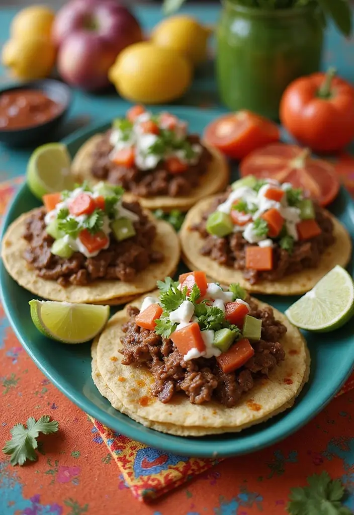 30+ Mexican Ground Beef Recipes for Easy Family Dinners - 21. Beef Tostadas