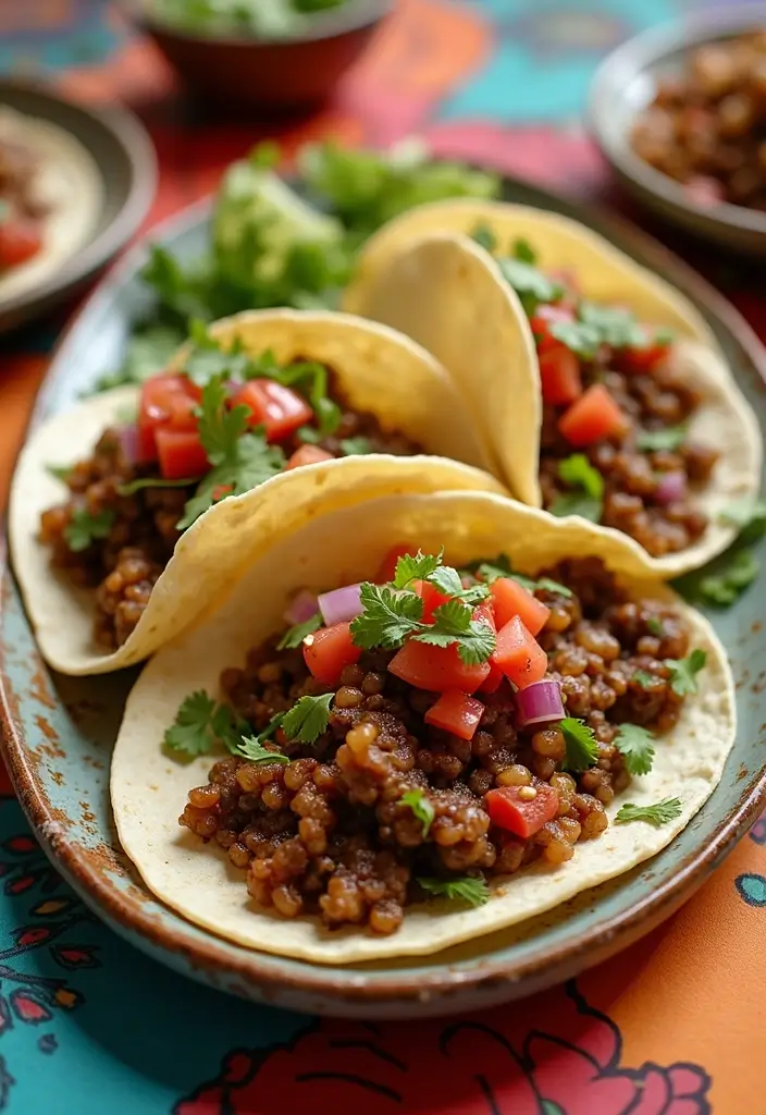 30+ Mexican Ground Beef Recipes for Easy Family Dinners - 30. Beef and Lentil Tacos