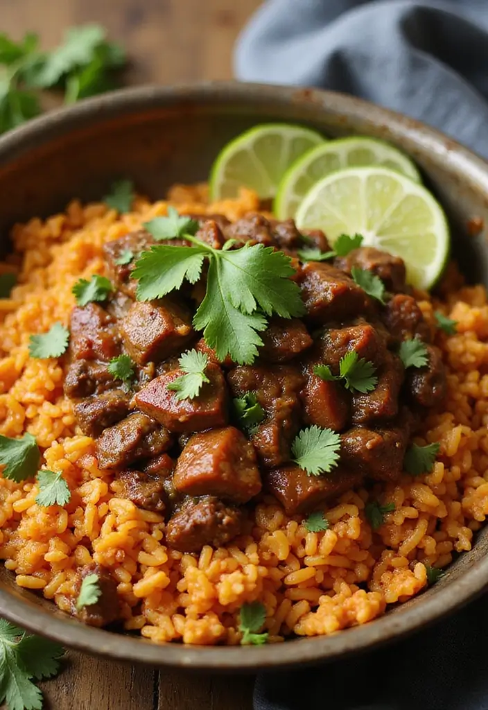 30+ Mexican Ground Beef Recipes for Easy Family Dinners - 7. One-Pan Mexican Beef and Rice