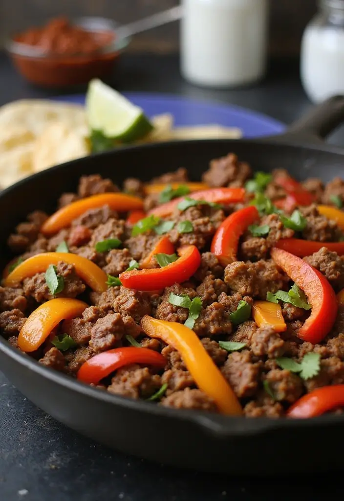 30+ Mexican Ground Beef Recipes for Easy Family Dinners - 8. Mexican Beef Skillet