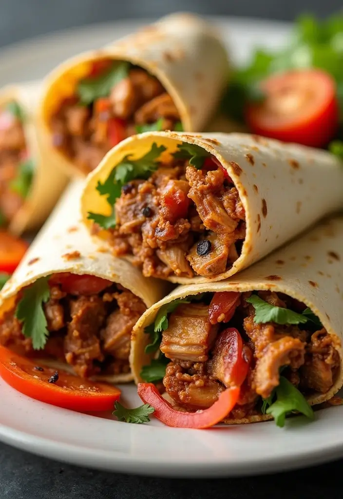 30+ Mexican Pulled Pork Crock Pot Recipes for Easy Dinners 109 30+ Mexican Pulled Pork Crock Pot Recipes for Easy Dinners - 17. BBQ Ranch Pulled Pork Wraps