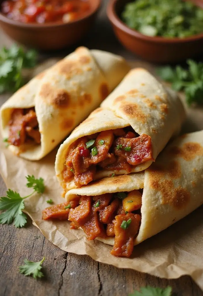 30+ Mexican Pulled Pork Crock Pot Recipes for Easy Dinners 11 30+ Mexican Pulled Pork Crock Pot Recipes for Easy Dinners - 3. Pineapple BBQ Pulled Pork Burritos