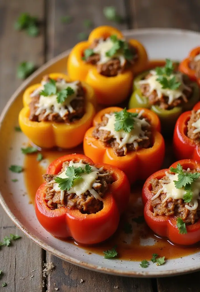 30+ Mexican Pulled Pork Crock Pot Recipes for Easy Dinners 37 30+ Mexican Pulled Pork Crock Pot Recipes for Easy Dinners - 7. BBQ Pulled Pork Stuffed Peppers