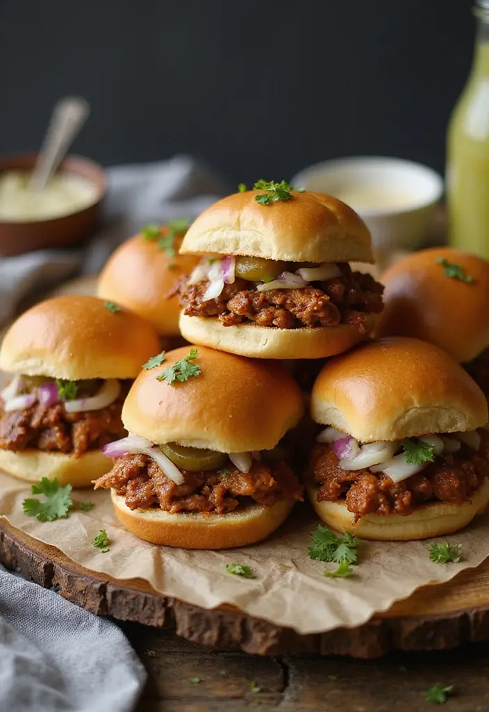 30+ Mexican Pulled Pork Crock Pot Recipes for Easy Dinners 51 30+ Mexican Pulled Pork Crock Pot Recipes for Easy Dinners - 9. Mexican Pulled Pork Sliders