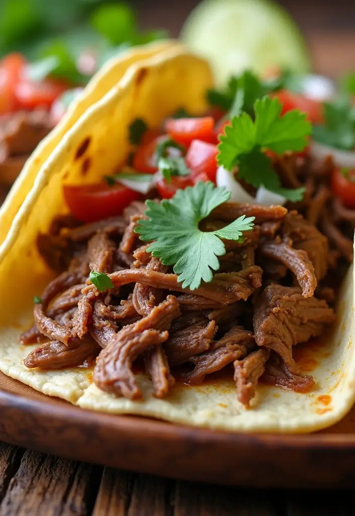 30 Mexican Recipes with Corn Tortillas You’ll Want to Try Tonight 75 30 Mexican Recipes with Corn Tortillas You’ll Want to Try Tonight - 13. Shredded Beef Tacos