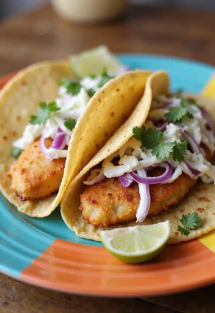 30 Mexican Recipes with Corn Tortillas You’ll Want to Try Tonight 80 30 Mexican Recipes with Corn Tortillas You’ll Want to Try Tonight - 14. Fish Tacos with Cabbage Slaw