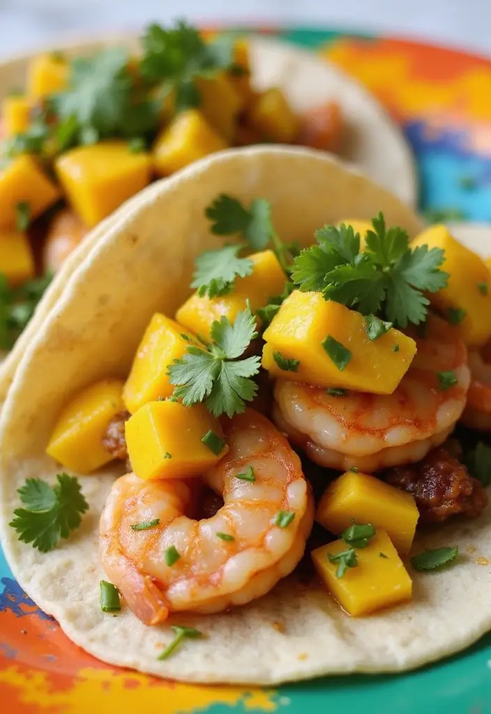 30 Mexican Recipes with Corn Tortillas You’ll Want to Try Tonight 35 30 Mexican Recipes with Corn Tortillas You’ll Want to Try Tonight - 7. Shrimp Tacos with Mango Salsa