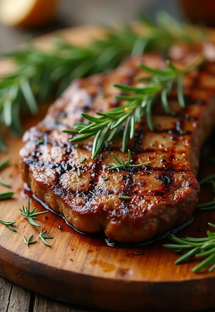 30 Mexican Sirloin Steak Recipes for Meat Lovers - 22. Rosemary Garlic Sirloin Steak