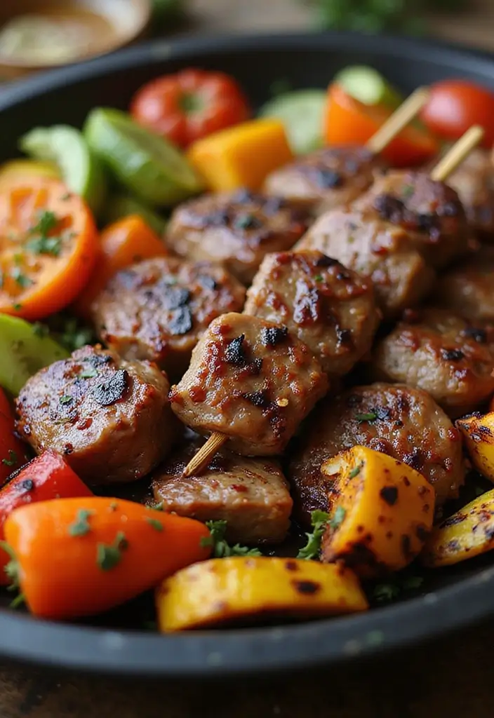 30 Mexican Sirloin Steak Recipes for Meat Lovers - 8. Teriyaki-Style Sirloin Steak Skewers