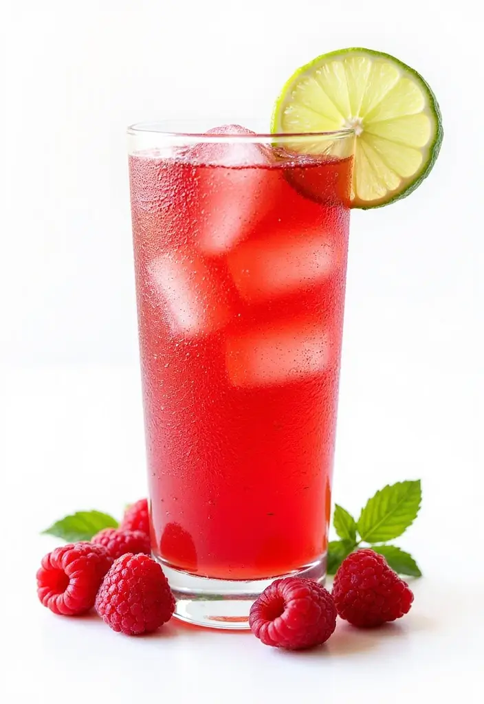 30 Non-Alcoholic Mexican Drink Recipes for Any Occasion - 11. Raspberry Lime Agua Fresca