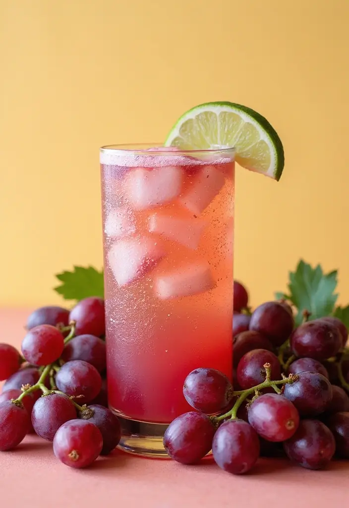 30 Non-Alcoholic Mexican Drink Recipes for Any Occasion - 13. Grape Agua Fresca