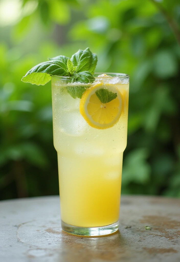 30 Non-Alcoholic Mexican Drink Recipes for Any Occasion - 15. Lemon-Basil Agua Fresca