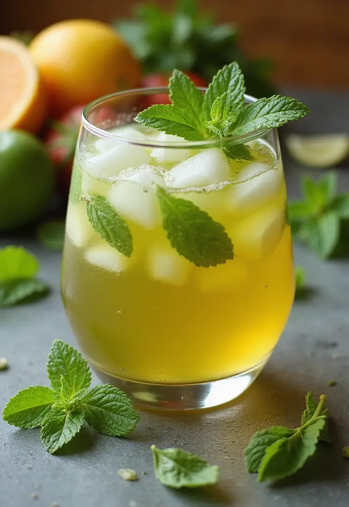 30 Non-Alcoholic Mexican Drink Recipes for Any Occasion - 21. Green Tea Agua Fresca