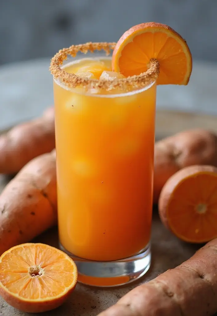 30 Non-Alcoholic Mexican Drink Recipes for Any Occasion - 26. Sweet Potato Agua Fresca