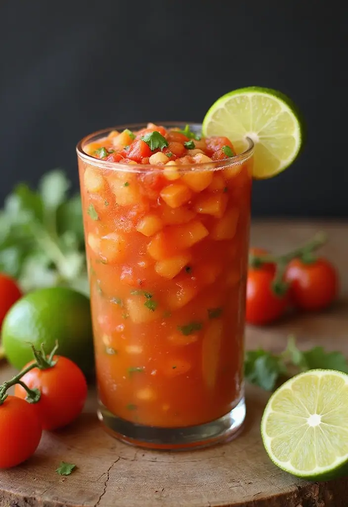 30 Non-Alcoholic Mexican Drink Recipes for Any Occasion - 4. Pico de Gallo Agua Fresca