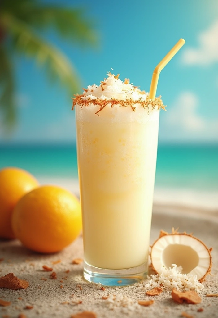 30 Non-Alcoholic Mexican Drink Recipes for Any Occasion - 6. Coconut Agua Fresca