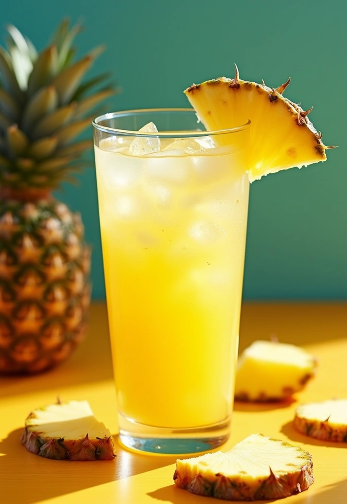 30 Non-Alcoholic Mexican Drink Recipes for Any Occasion - 9. Pineapple Agua Fresca