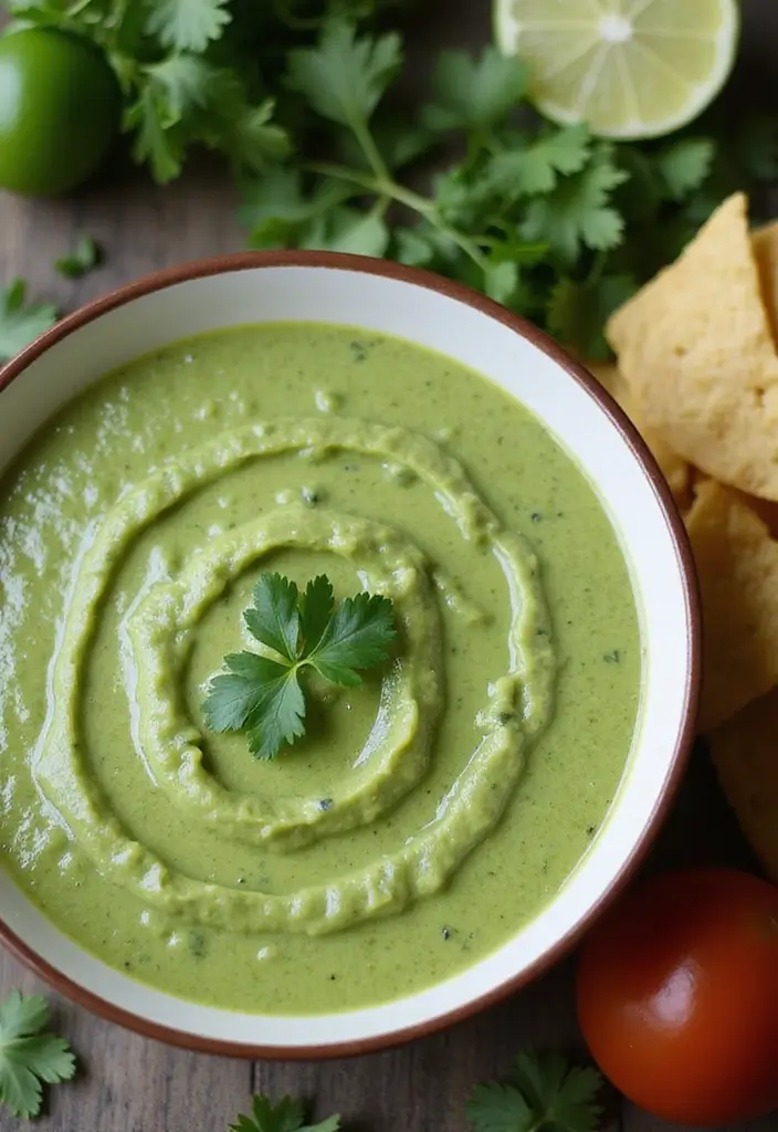 30 Recipes Using Mexican Crema for Rich Flavor - 19. Creamy Salsa Verde
