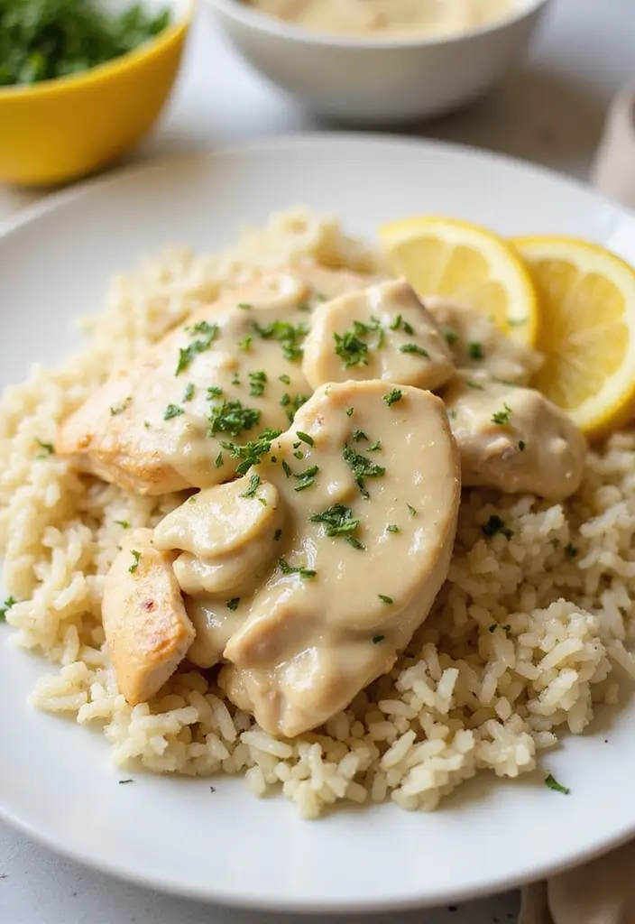 30 Recipes Using Mexican Crema for Rich Flavor - 23. Creamy Lemon Chicken with Crema