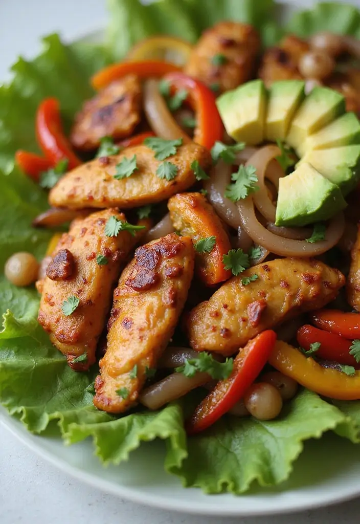 30 Whole30 Mexican Recipes That Are Clean and Delicious 1 30 Whole30 Mexican Recipes That Are Clean and Delicious - 1. Zesty Chicken Fajitas